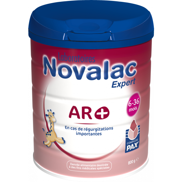 Lait anti-r&eacute;gurgitation 2&egrave;me &acirc;ge AR+ 6-36 mois Novalac - pot de 800g