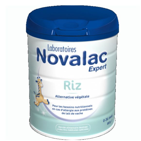 Lait en poudre Novalac riz alternative v&eacute;g&eacute;tale 0-36 mois - boite de 800 g