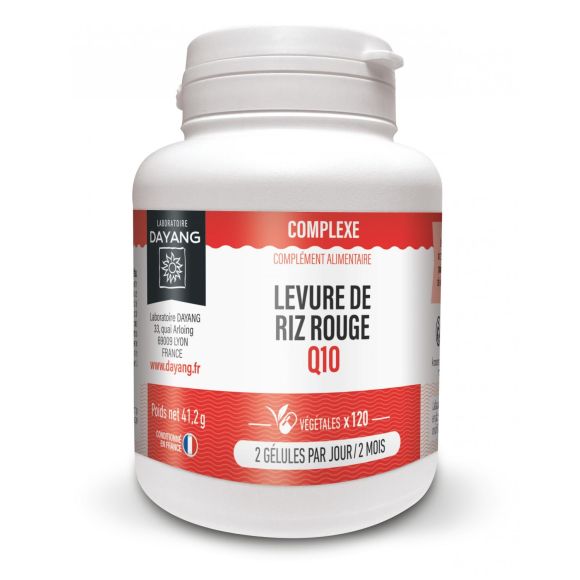 Levure de riz rouge + Q10 Dayang - boite de 120 g&eacute;lules
