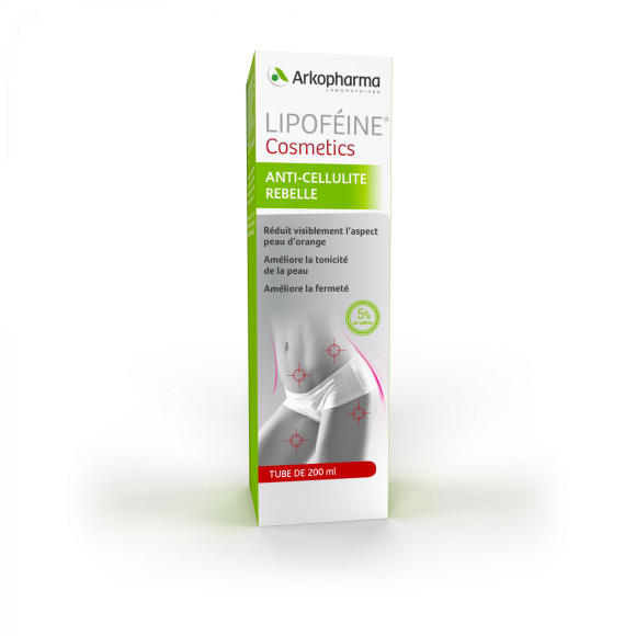 Lipof&eacute;ine Cosmetics anti-cellulite rebelle Arkopharma - tube de 200 ml