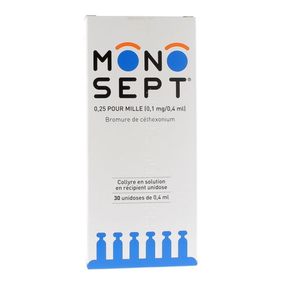 Monosept 0,25 pour mille collyre - bo&icirc;te de 30 unidoses