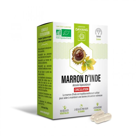 Marron d'Inde Bio circulation sanguine Dayang - bo&icirc;te de 30 g&eacute;lules