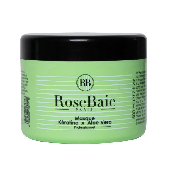 Masque &agrave; la k&eacute;ratine et &agrave; l&rsquo;aloe vera RoseBaie - pot de 500ml