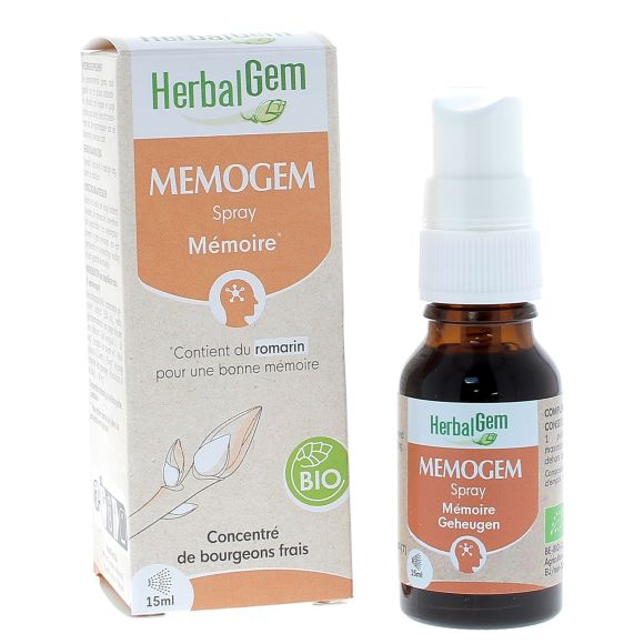 Memogem spray m&eacute;moire bio Herbalgem - spray de 15ml