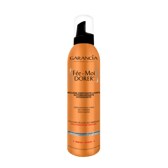 Mousse cr&eacute;pitante corps autobronzante F&eacute;e Moi Dorer Garancia - spray de 200 ml
