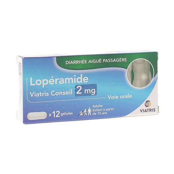 Lop&eacute;ramide 2 mg Mylan g&eacute;lule - boite de 12 g&eacute;lules
