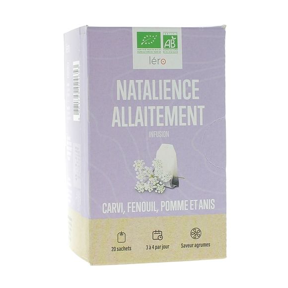Natalience allaitement infusion bio L&eacute;ro - bo&icirc;te de 20 sachets