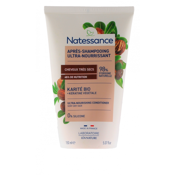 Apr&egrave;s-shampooing ultra-nourrissant Natessance - tube de 150ml