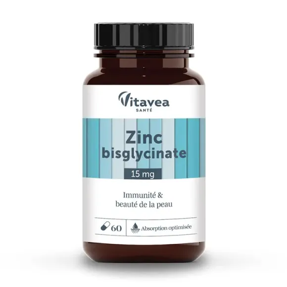 Zinc bisglycinate Vitavea - bo&icirc;te de 60 g&eacute;lules