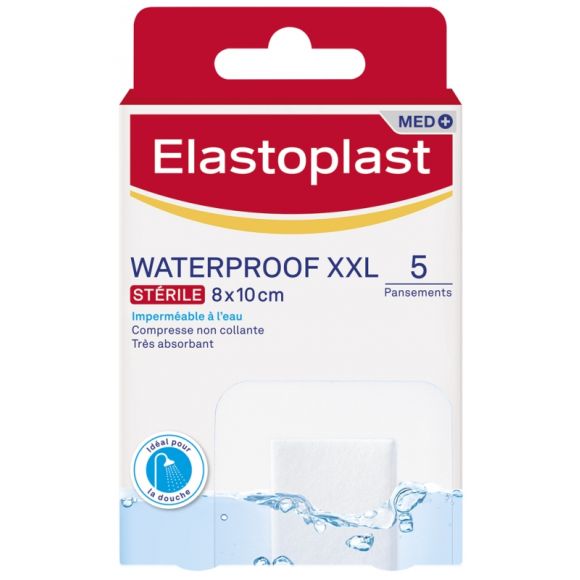 Pansement waterproof XXL st&eacute;rile Elastoplast - boite de 5 pansements