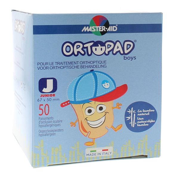 Pansement ophtalmique Boys Ortopad - bo&icirc;te de 50 pansements