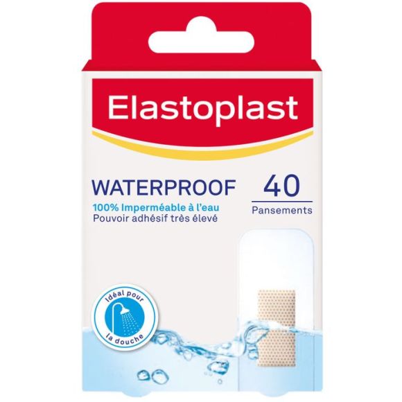Pansements Waterproof Elastoplast - bo&icirc;te de 40 pansements