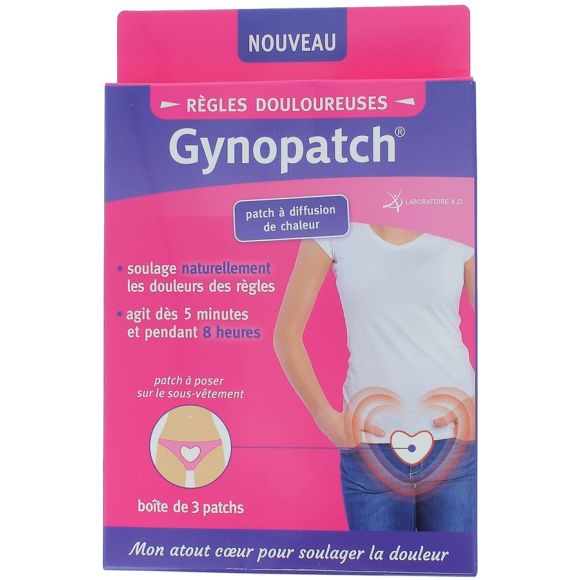 Patch R&egrave;gles Douloureuses Gynopatch - Bo&icirc;te de 3 patchs