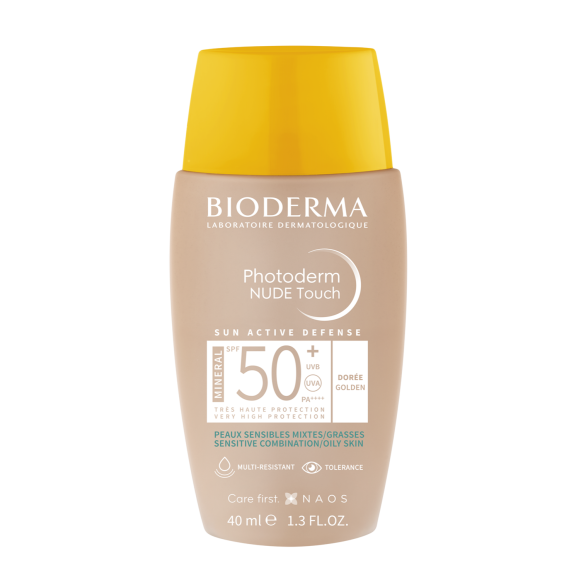 Photoderm Nude Touch SPF50+ teinte dor&eacute;e Bioderma - flacon de 40 ml