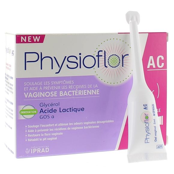 Physioflor AC vaginose bact&eacute;rienne Iprad sant&eacute; - boite de 8 unidoses