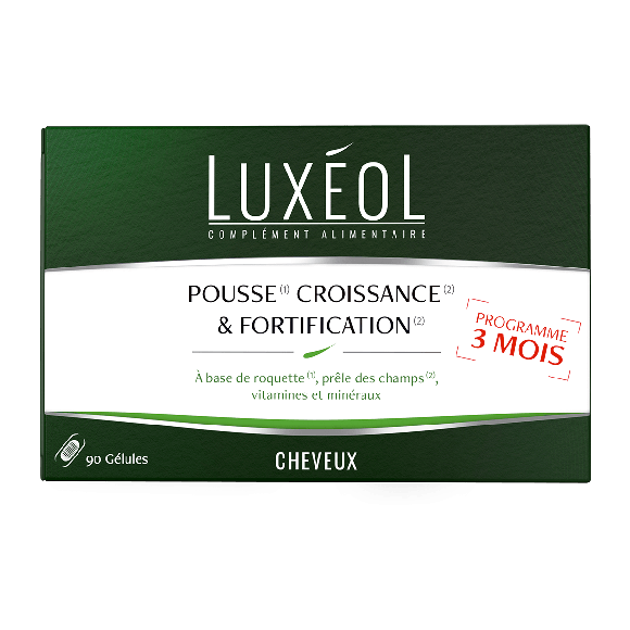 Pousse croissance & fortification Programme 3 mois Lux&eacute;ol - bo&icirc;te de 90 g&eacute;lules