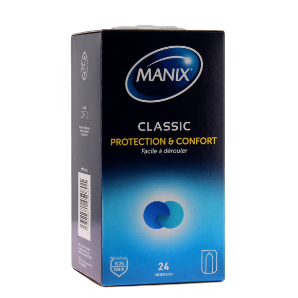 Pr&eacute;servatifs Classic protection et confort Manix - boite de 24 pr&eacute;servatifs