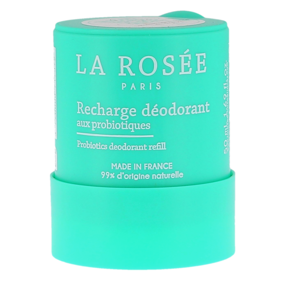 D&eacute;odorant fra&icirc;cheur aux probiotiques La Ros&eacute;e - recharge de 50ml