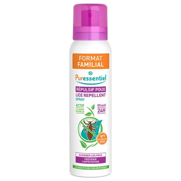 R&eacute;pulsif poux format familial Puressentiel - spray de 200 ml