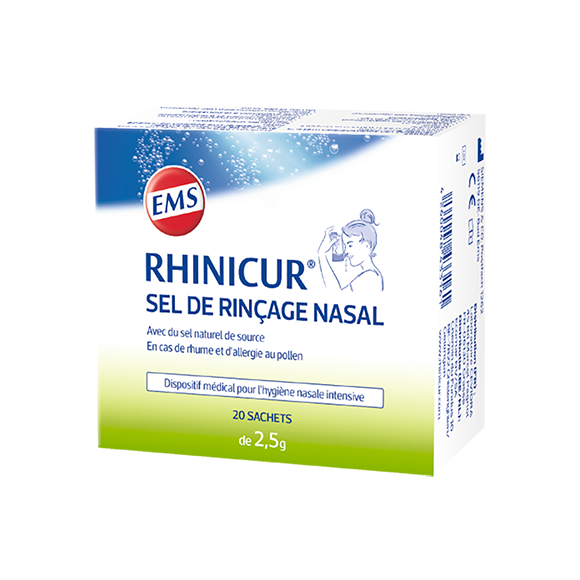 Sel de rin&ccedil;age nasal Rhinicur - boite de 20 sachets