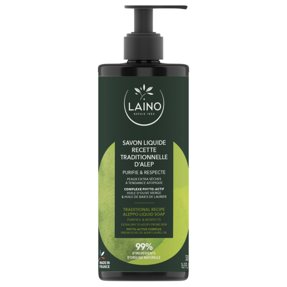 Savon liquide d'Alep Laino - flacon-pompe de 500 ml
