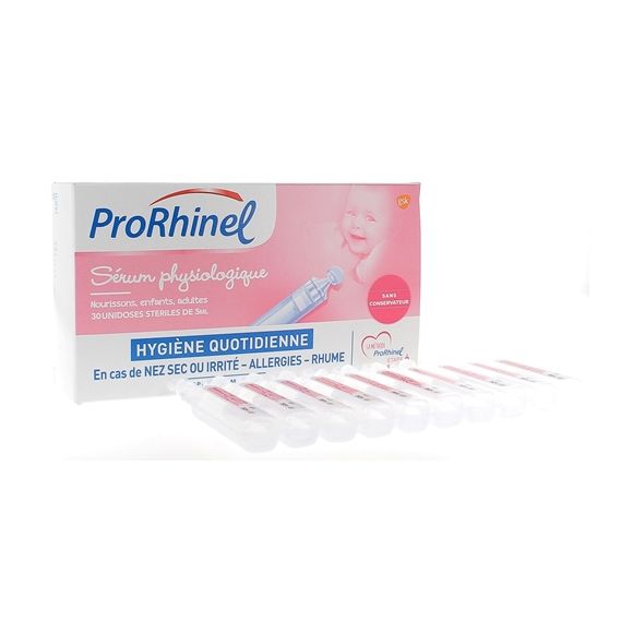 S&eacute;rum physiologique ProRhinel - bo&icirc;te de 30 unidoses