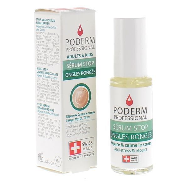 S&eacute;rum stop ongles rong&eacute;s Poderm - flacon de 8 ml
