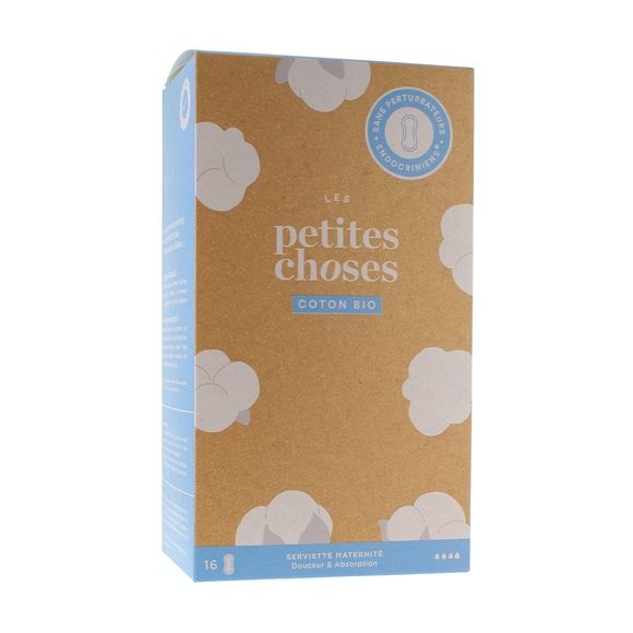 Serviette maternit&eacute; Les Petites Choses - bo&icirc;te de 16 serviettes