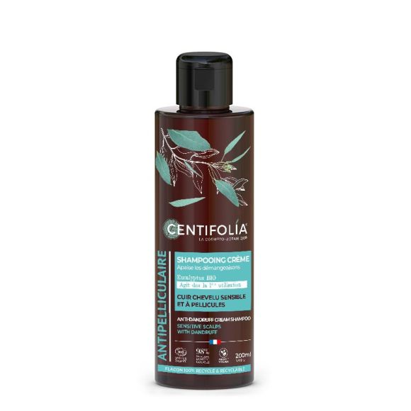 Shampoing cr&egrave;me antipelliculaire bio Centifolia - flacon de 200ml