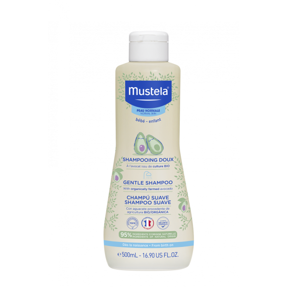 Shampooing doux cheveux d&eacute;licats Mustela - flacon de 500 ml