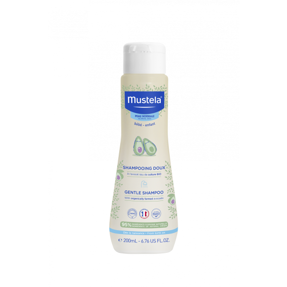 Shampooing doux cheveux d&eacute;licats Mustela - flacon de 200 ml