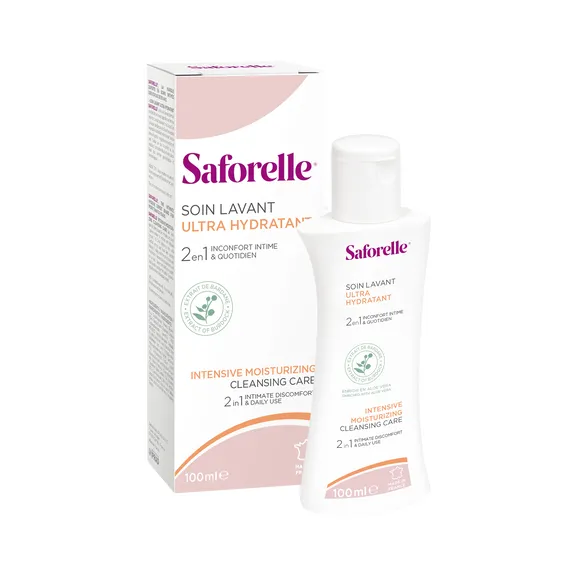 Soin lavant ultra hydratant Saforelle - flacon de 100 ml