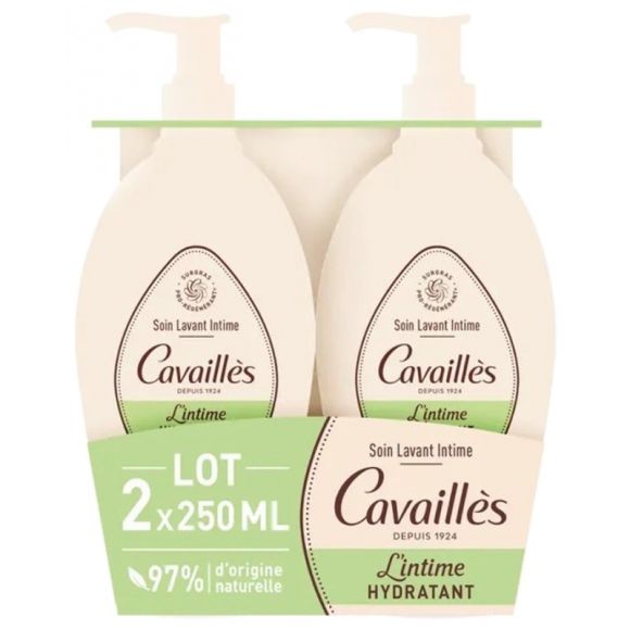 Soin toilette intime s&egrave;cheresse Rog&eacute; Cavaill&egrave;s - lot de 2 flacons de 250 ml