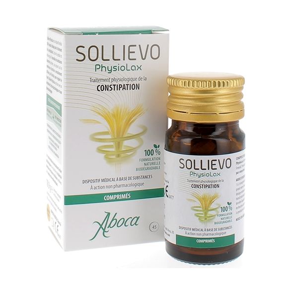 Sollievo PhysioLax Constipation Aboca - bo&icirc;te de 45 comprim&eacute;s