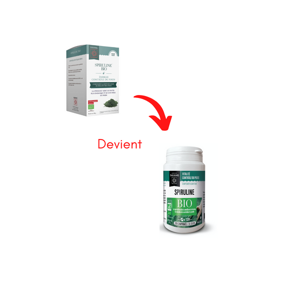 Spiruline Bio &eacute;nergie/controle du poids Dayang - boite de 120 comprim&eacute;s