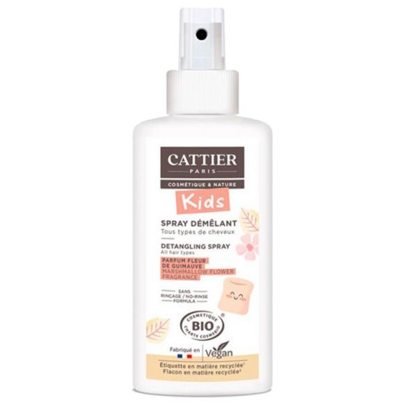Spray Kids d&eacute;m&ecirc;lant Parfum Fleur de guimauve bio Cattier - spray de 200 ml
