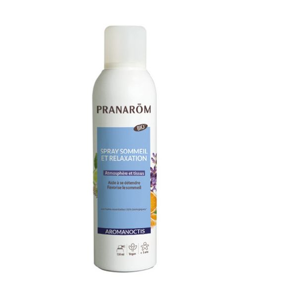 Spray sommeil relaxation bio atmosph&egrave;re et tissus Pranar&ocirc;m - spray de 150 ml