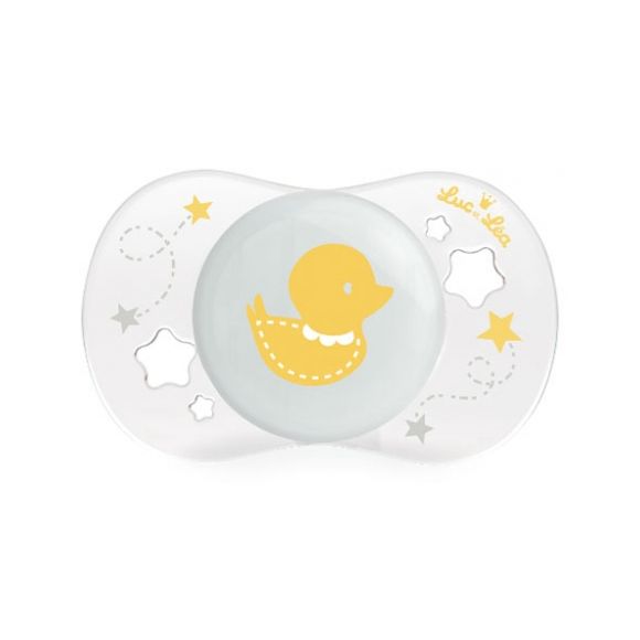 Sucette silicone anatomique 0-2 mois Luc et L&eacute;a - une sucette