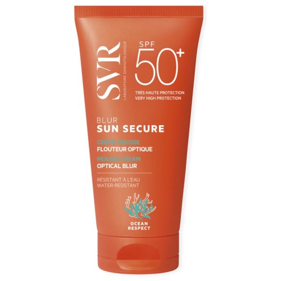 Sun Secure Blur Cr&egrave;me mousse flouteur optique SPF 50 SVR - tube de 50 ml