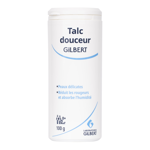 Talc douceur b&eacute;b&eacute; Gilbert - tube de 100 g