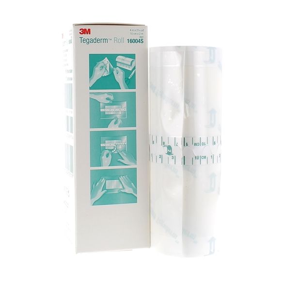 Tegaderm Roll Rouleau de film transparent adh&eacute;sif 3M - rouleau de 10 cm x 2 m
