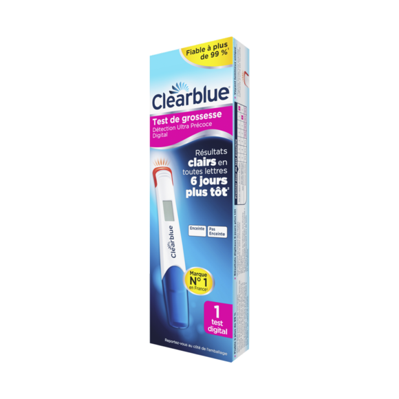 Test de grossesse digital pr&eacute;coce Clearblue - un test