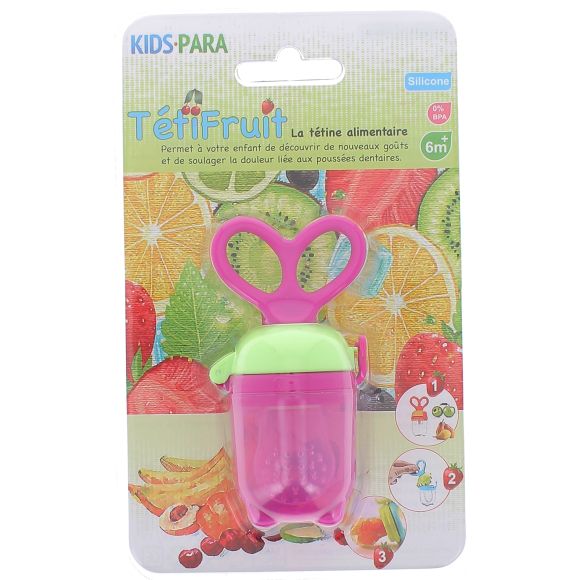 T&eacute;tiFruit T&eacute;tine Alimentaire Kids Para - 1 t&eacute;tine de couleur rose