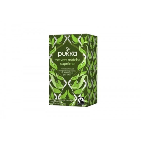 Th&eacute; vert Matcha supr&ecirc;me bio Pukka - bo&icirc;te de 20 sachets
