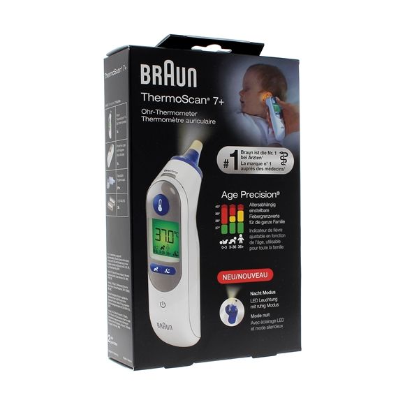 Thermoscan 7+ IRT 6525 thermom&egrave;tre auriculaire Braun - 1 thermom&egrave;tre
