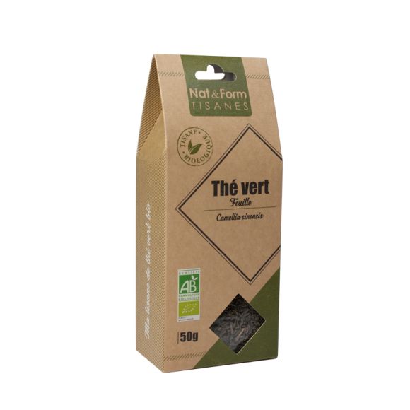Tisane Th&eacute; vert Bio Nat & Form - sachet de 50 g