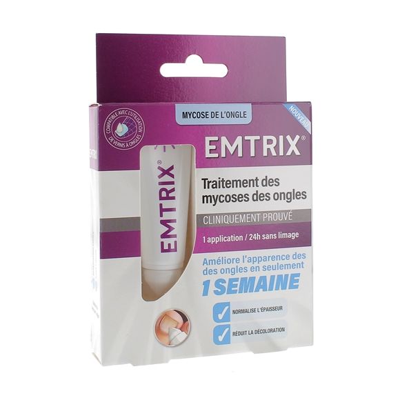 Traitement mycose de l&rsquo;ongle Emtrix - tube de 10ml