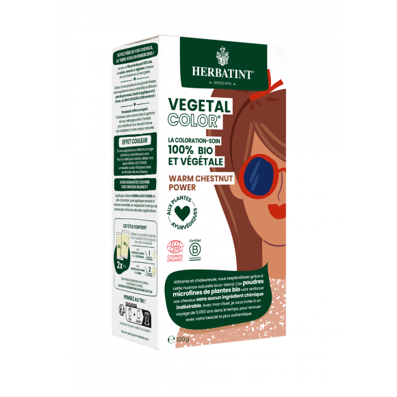 Vegetal color bio Herbatint - bo&icirc;te de 2 sachets de 50g