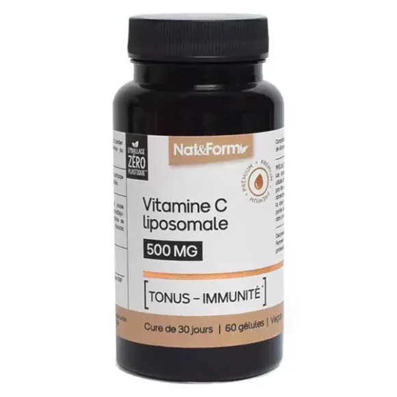 Vitamine C Liposomale tonus-immunit&eacute; Nat&Form - bo&icirc;te de 60 g&eacute;lules