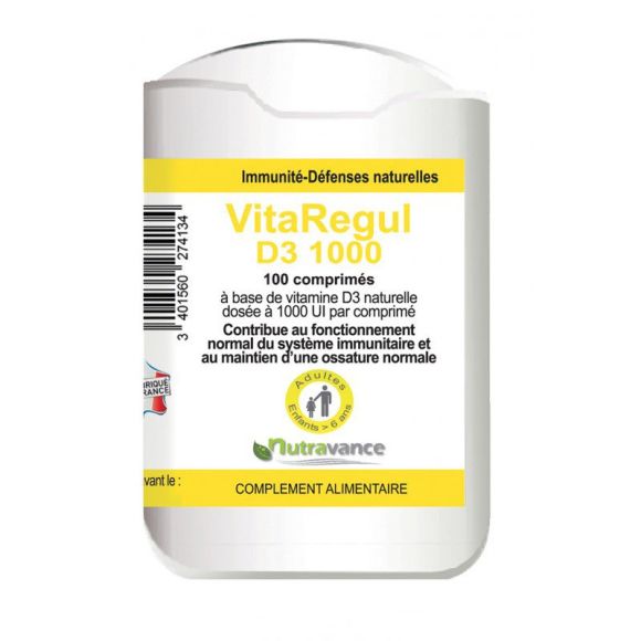 Vitaregul D3 1000 Nutravance - 100 comprim&eacute;s